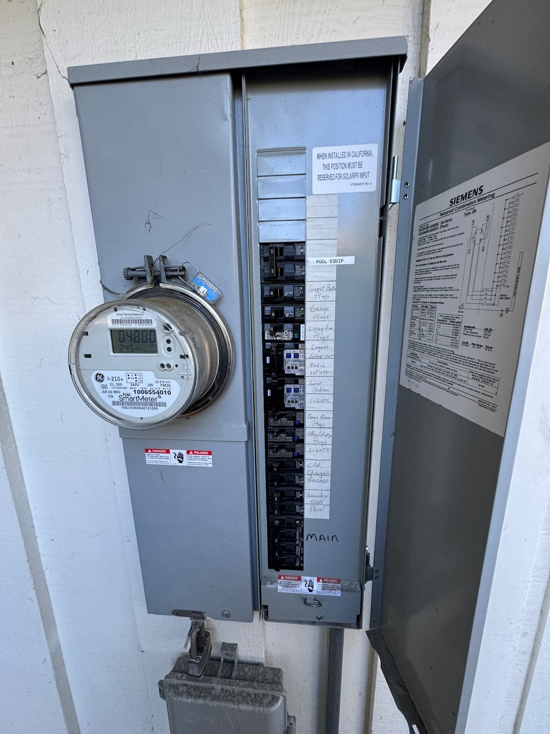 Technical equipment detail used as a temporary placeholder for generator installation planning