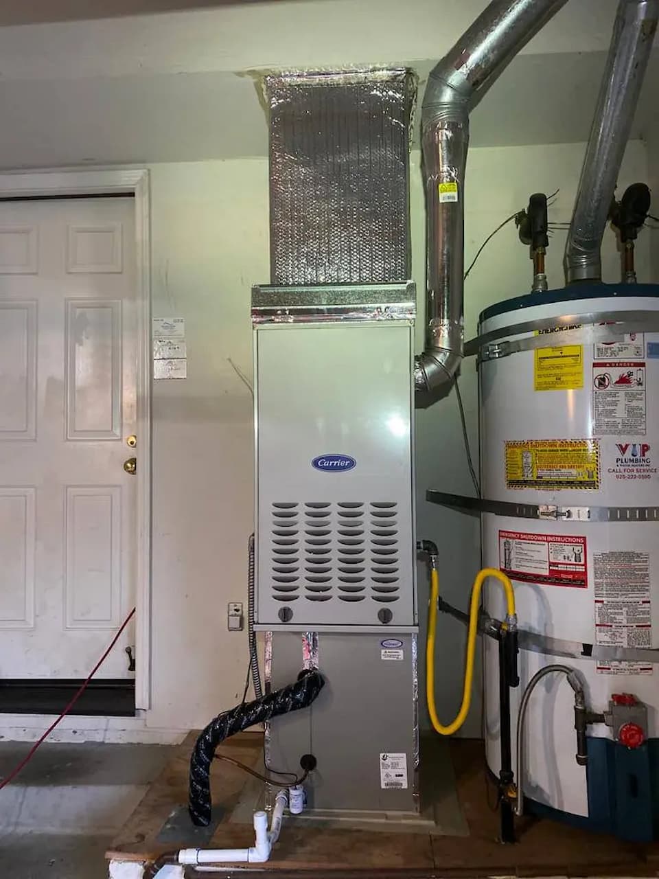 Technician reviewing rebate-eligible home upgrade path