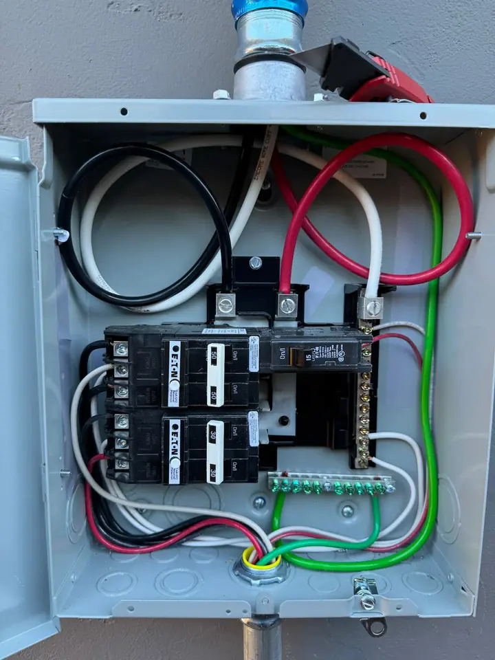 Breaker and wiring work by a HAXX electrician